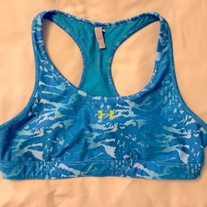UA blue sports bra